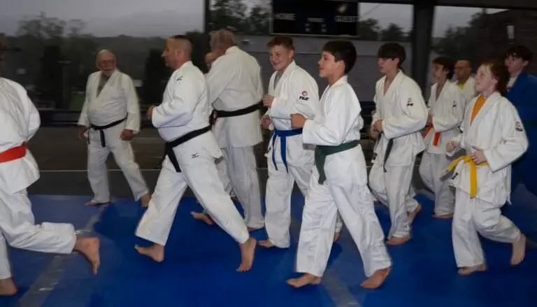 Judoka training at International Judo Camp 2024