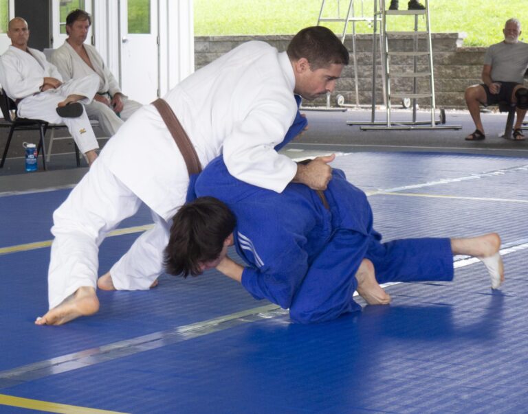 Judoka training at International Judo Camp 2024